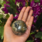 Soulwise Natural Peru Pyrite Crystal Sphere – Imported Golden Energy Stone for Motivation, Focus & Home Decor.