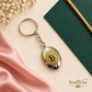 Natural Pyrite Bitcoin Keychain – Bitcoin Symbol Crystal Keyring for Keys, Bag Accessories & Crypto Enthusiast Gifting