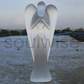 Selenite Angel – Hand-Carved Pure White Crystal Guardian for Cleansing, Protection & Positive Energy (7- inch)