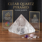 Natural Clear Quartz Crystal Pyramid – Sphatik Energy Pyramid for Healing, Meditation, Reiki & Vastu