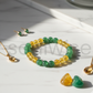 Soulwise 8mm Citrine & Green Aventurine Bracelet for Wealth & Abundance Financial Abundance & Business Growth Bracelet