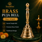 Brass Hand Bell (Ghanti) for Puja & Aarti | Traditional Temple Bell for Home Mandir, Meditation & Spiritual Rituals