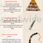 Rakhi Gift Combo for Brother – Pyrite Druzy Ethnic Pipe Keychain (5.5"), Designer 7 Chakra Rakhi, Laxmi Abundance Crystal Pyramid – for wealth, money and growth.
