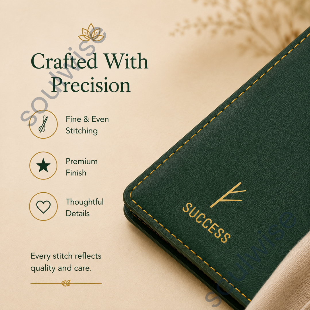 Men's Wallet with Begin Anew Angelic Zibu Symbol – Premium Vegan Leather Wallet for New Beginnings, Success & Positive Transformation