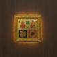 Diwali Shree Sampoorna Laxmi Ganesh Yantram – Gold-Plated Wall Frame for Wealth, Wisdom & Prosperity (With Hanging Hook)