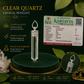 Clear Quartz Pencil Pendant – Natural Sphatik Crystal Necklace for Clarity, Positive Energy, Reiki & Chakra Balancing