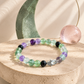 Aquarius Zodiac Crystal Bracelet with Hamsa Hand Charm – Certified Natural Multi-Stone 8mm Beads