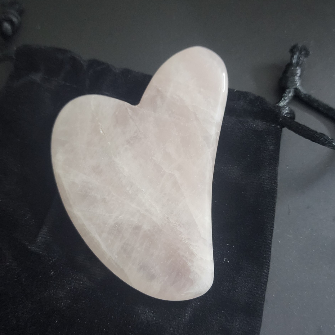 Rose Quartz Gua Sha Massage Tool