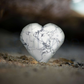 Howlite Heart Shaped Stone, Marble Pattern, Natural Crystal, Decorative Piece