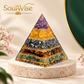 Money Magnet Crystal Pyramid with Green Aventurine, Tiger Eye, Pyrite, Citrine & Amethyst