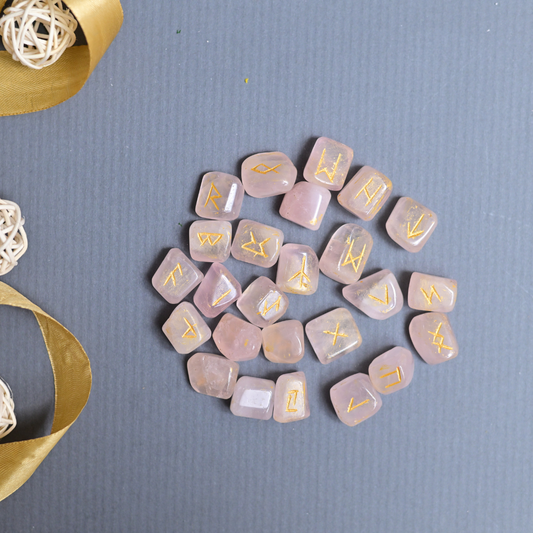 Rose Quartz Rune Set