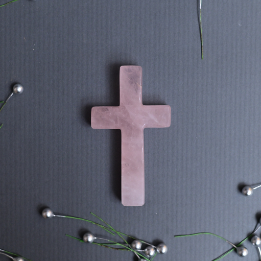 Rose Quartz Cross