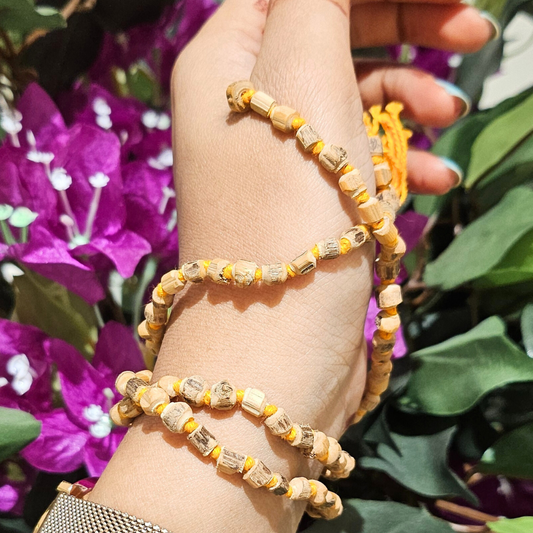 Soulwise Handcrafted Tulsi Jaap Mala 108 Beads – Traditional Prayer Beads Necklace for Devotion & Meditation