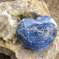 Sodalite Heart Stone Polished Natural Crystal for Meditation Calm Energy Emotional Balance Spiritual Home Décor Gift