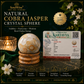 Cobra Jasper Crystal Sphere – Natural Healing Crystal Ball for Grounding, Protection, Strength & Positive Energy | Polished Gemstone Sphere for Meditation, Reiki & Home Décor