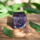 Amethyst Cube Stone – 20–25mm Natural Healing Crystal for Reiki, Chakra Balancing, Meditation