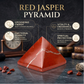 Natural Red Jasper Crystal Pyramid – Gemstone Energy Pyramid for Strength, Stability & Spiritual Décor