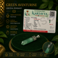 Green Aventurine Pencil Pendant – Natural Healing Crystal Necklace for Luck, Prosperity, Heart Chakra & Positive Energy