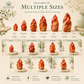 Certified Carnelian Flame – Crystal Flame Sculpture in Different Sizes for Home Décor, Meditation & Spiritual Gifting