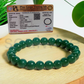 Green Jade Bracelet 6mm for Women & Men with Certificate – Natural Crystal for Prosperity, Luck & Heart Chakra Balance