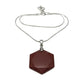 Red Jasper Hexagon Shape Pendant Healing Crystal - Genuine Grounding Stone
