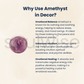 Soulwise Natural Amethyst Gemstone Spheres, Mini for Reiki Healing Vastu Meditation Home Décor.