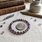 Natural Amethyst Mini Cube Healing Crystal Bracelet – Purple Gemstone Beaded Bracelet for Peace, Protection, Emotional Balance, Positive Energy, Reiki, Meditation & Spiritual Wellness | Unisex Crystal Jewelry