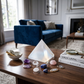Selenite Pyramid – White Crystal Showpiece for Meditation, Home Décor, Sacred Spaces & Spiritual Gifting