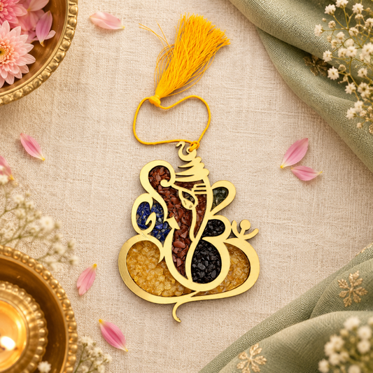 Ganesha Door Hanger – Lord Ganesh Decorative Hanging for Home Entrance, Puja Room & Diwali Gifting
