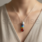 Seven Chakra Crystal Pendant – Healing Energy Necklace for Meditation, Yoga, and Chakra Balancing.