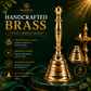 Brass Hand Bell (Ghanti) for Puja & Aarti | Traditional Temple Bell for Home Mandir, Meditation & Spiritual Rituals