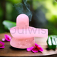Soulwise Rose Quartz Shivlingam 2", Inner Peace, Balance, and Harmony, Healing Crystal Decor, 100g.