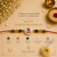 Money Magnet Scorpio Rakhi – Green Jade, Citrine, Pyrite & Mother of Pearl Zodiac Rakhi for Prosperity, Strength & Positive Energy