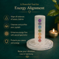 Seven Chakra Selenite Tower – Crystal Charging Wand for Chakra Balancing, Energy Cleansing, Reiki Healing & Charging Crystal Jewelry