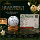 Howlite Healing Crystal Sphere – Natural Crystal Ball for Peace, Focus, Patience & Emotional Balance | Polished Gemstone Sphere for Meditation, Reiki & Home Décor