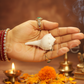 Dakshinavarti Shankh – 2 Inch Right-Handed Natural Conch Shell for Puja, Vastu, and Lakshmi Sadhana | Auspicious Hindu Spiritual Item for Home Temple & Wealth Rituals