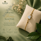 Rough Moonstone Rakhi Cum Bracelet – Natural Crystal Rakhi Bracelet for Intuition, Emotional Balance & Positive Energy
