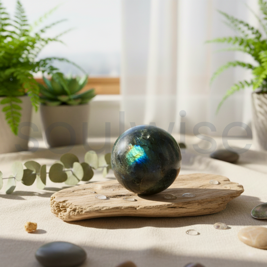 Labradorite Natural Healing Crystal Sphere