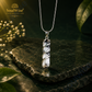 Moonstone Crystal Spiral Pendant – Natural Healing Stone Necklace for Aura Cleansing, Harmony, Emotional Balance & Well-Being