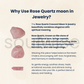Soulwise Rose Quartz Natural Crystal Pink Crescent Moon Stone – Hand-Polished Half Moon Shape for Healing, Jewelry Making, Chakra Balancing & Decor – 1 Piece