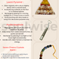 Rakhi Gift Combo for Brother – Pyrite Druzy Ethnic Pipe Keychain (5.5"), Designer 7 Chakra Rakhi, Laxmi Abundance Crystal Pyramid – for wealth, money and growth.