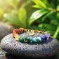7 Chakra Healing Crystal Bracelet with Copper Reiki Symbol