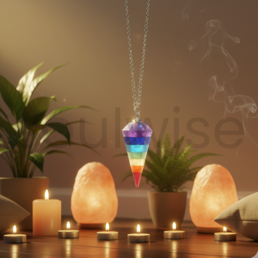 Seven Chakra crystal Dowsing Pendulum