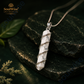 Howlite Crystal Spiral Pendant – Natural Healing Stone Necklace for Peace, Guidance, Chakra Healing & Positive Energy
