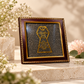 Jainism Symbol Pyrite Frame 18 × 18 – Jain Spiritual Décor for Home, Office & Devotional Gifting