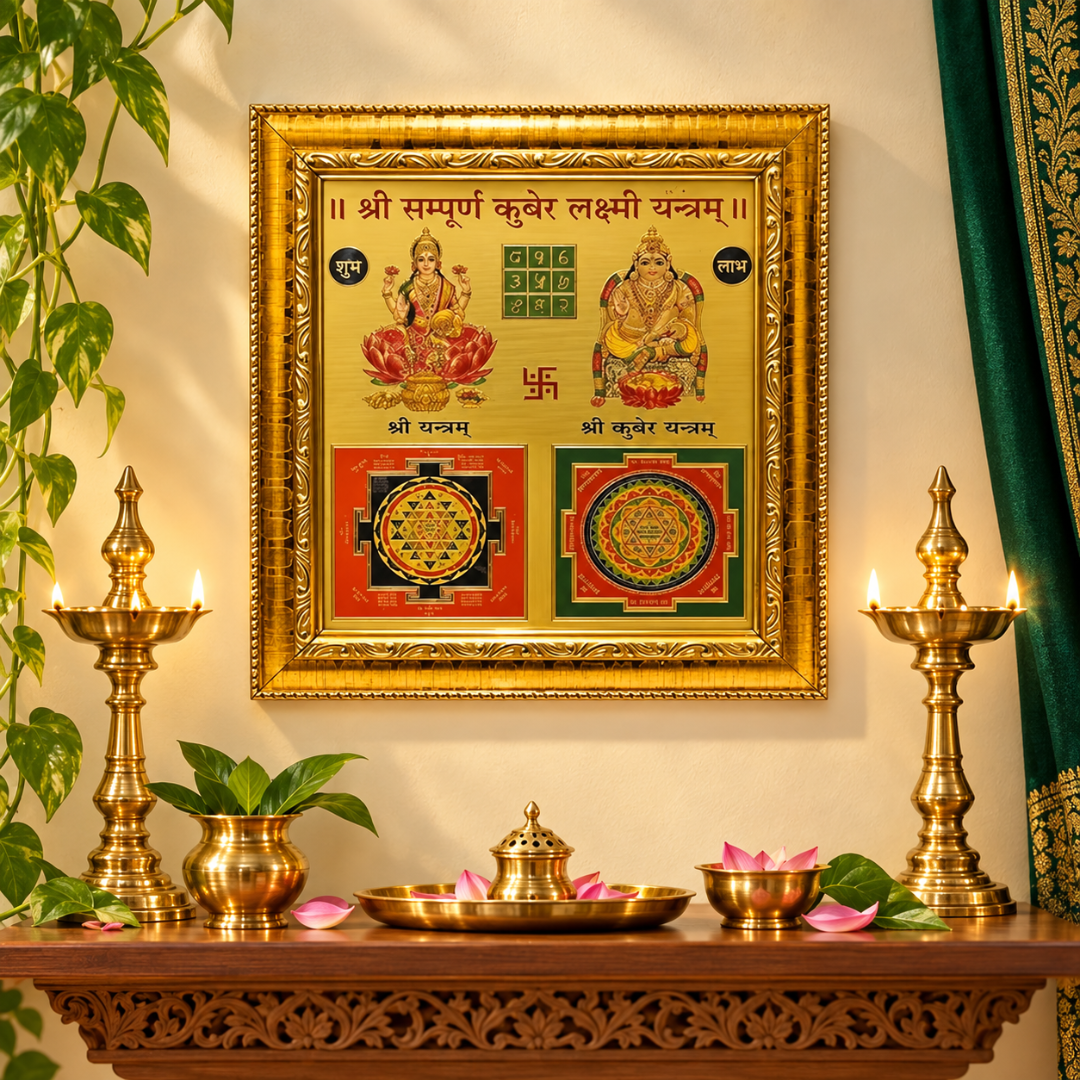 Shree Sampoorna Laxmi Kuber Yantra | Sacred Prosperity & Abundance Yantra for Home, Office & Business