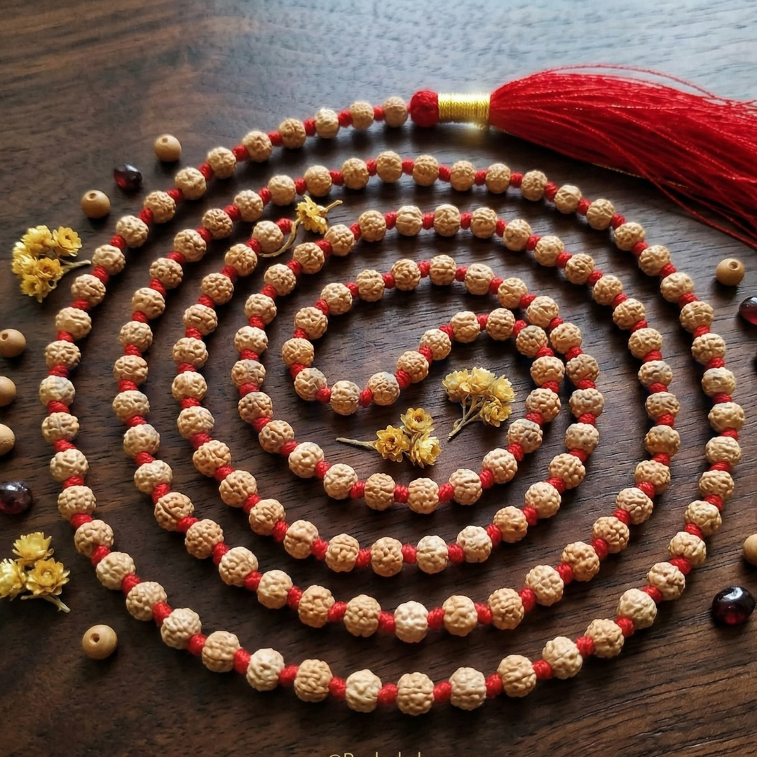 2mm Rudrani mala (108 Beads)for meditation and concentration.