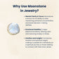 Certified Moonstone Pendant for Emotional Balance, Positivity & Intuition