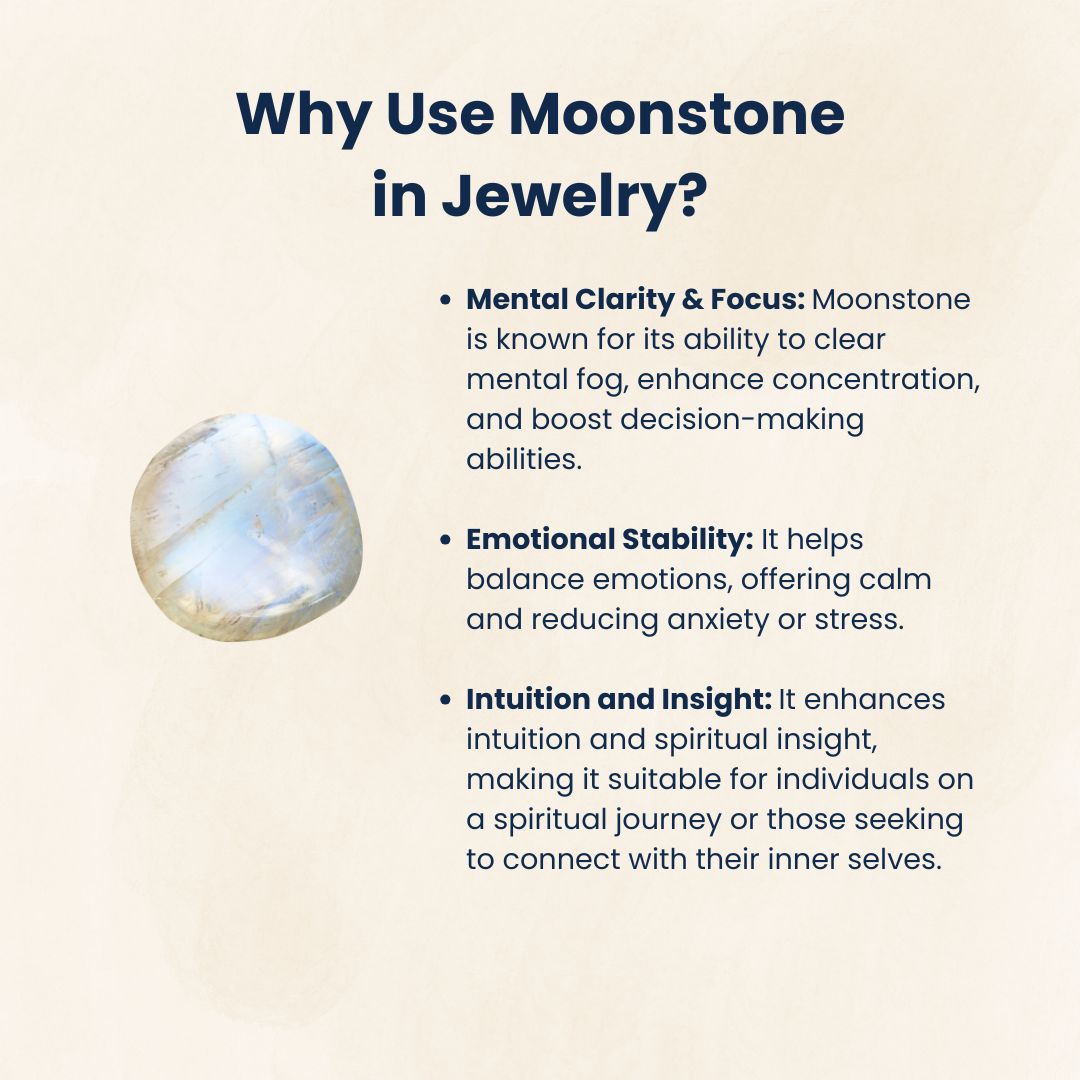 Certified Moonstone Pendant for Emotional Balance, Positivity & Intuition