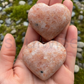 Sunstone Heart Stone Polished Natural Crystal for Meditation Positive Energy Emotional Balance Spiritual Home Décor Gift